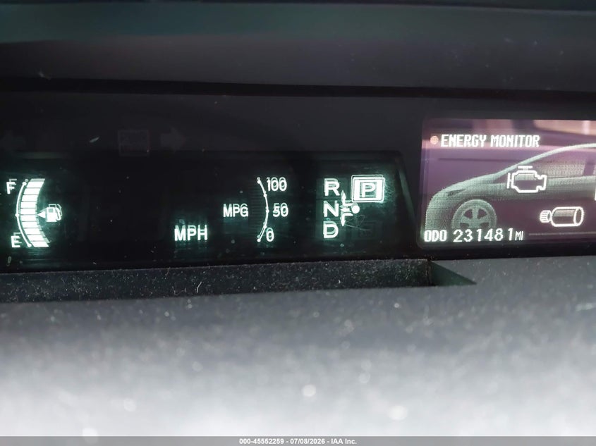 2012 TOYOTA PRIUS auction photo 7