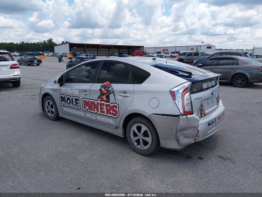 2012 TOYOTA PRIUS auction photo 3
