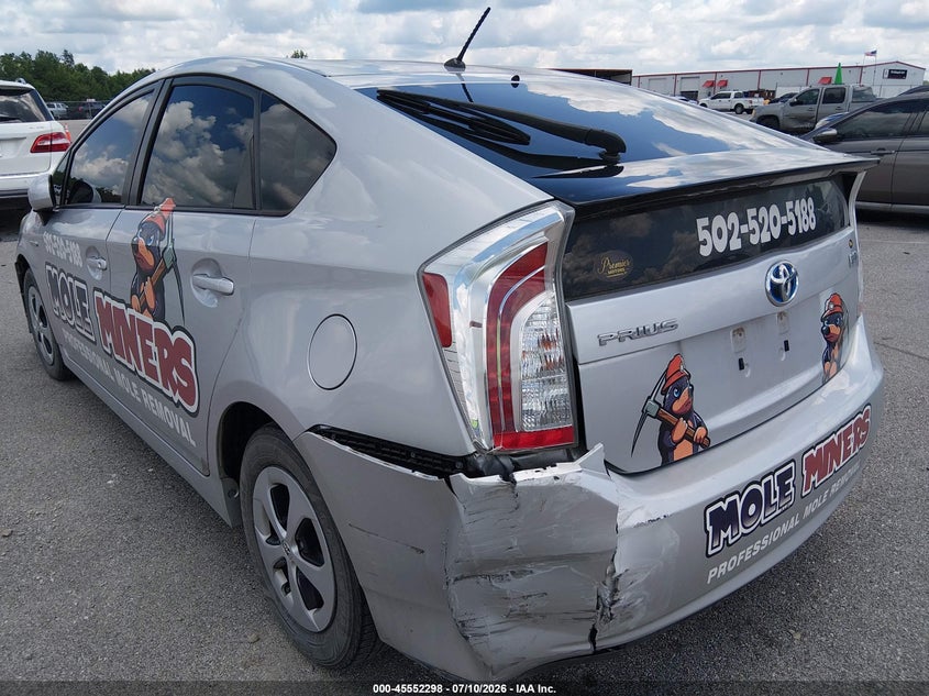 2012 TOYOTA PRIUS auction photo 6