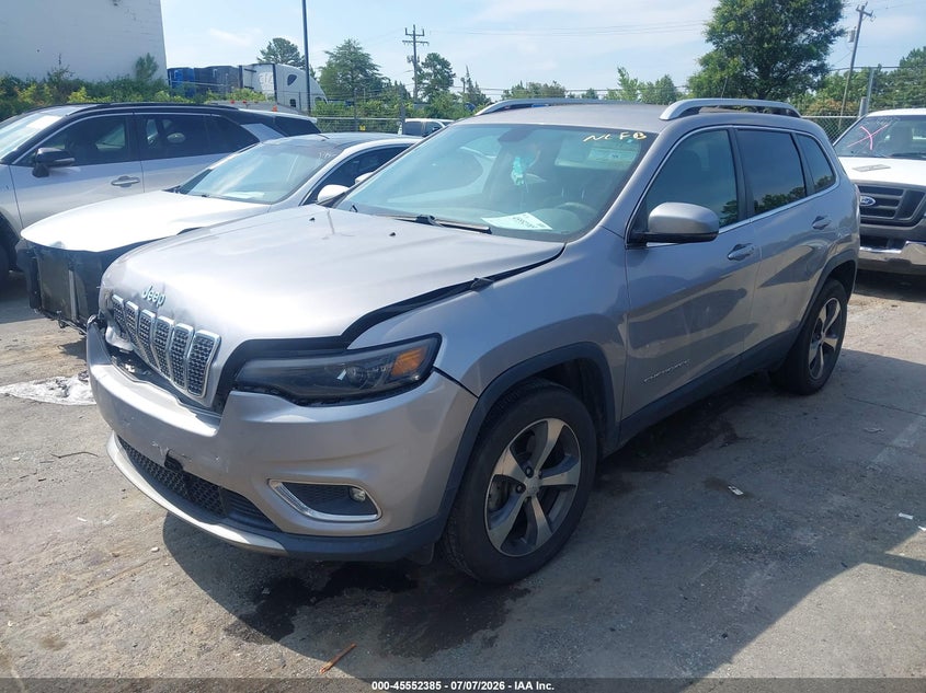 2019 Jeep Cherokee, Front End, IAAI, VIN 1C4PJMDX6KD397008 — photo 2