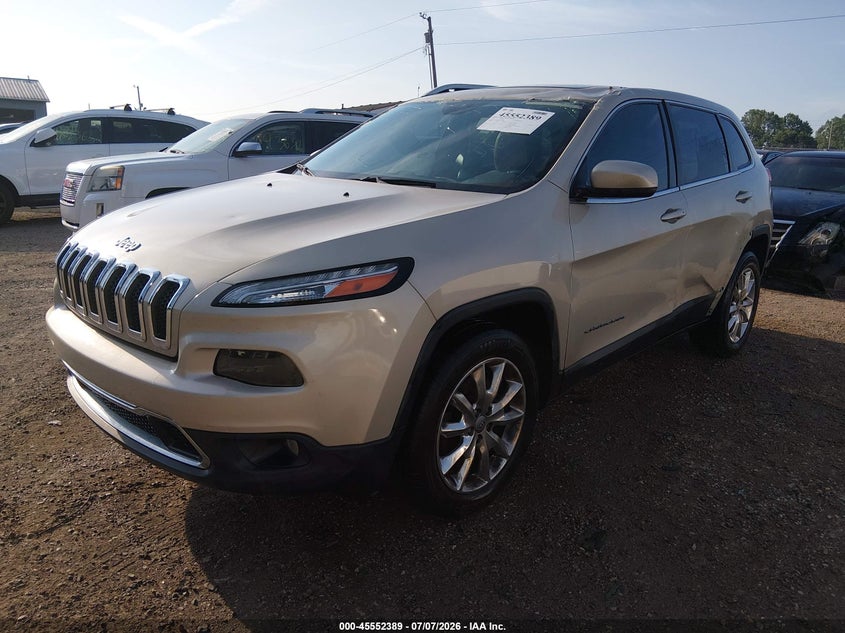 2015 Jeep Cherokee, Левый бок, IAAI, VIN 1C4PJMDB5FW557085 — фото 2