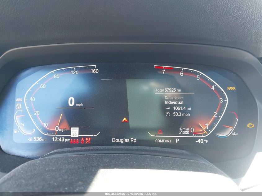 2019 BMW X5 xDrive40I VIN: 5UXCR6C5XKLL21430 Lot: 45552505