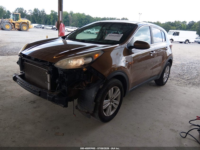 2018 Kia Sportage, Удар спереду, IAAI, VIN KNDPMCAC9J7447724 — фото 2