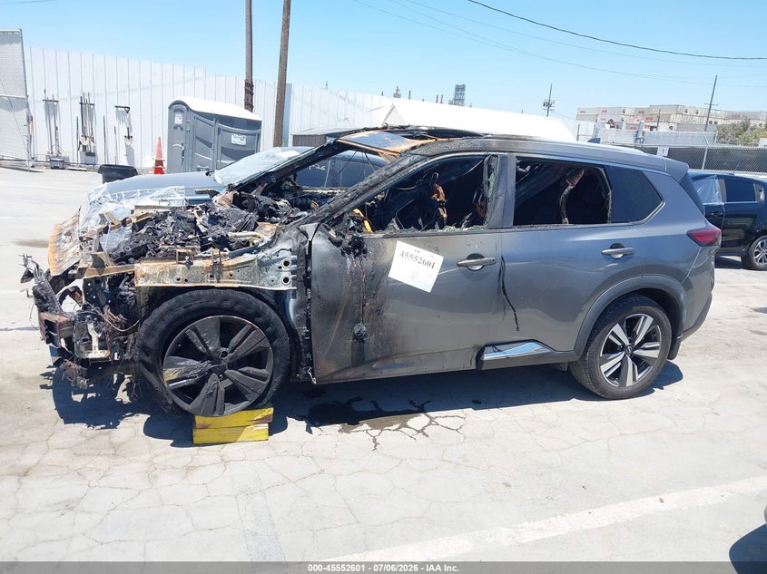 2022 Nissan Rogue Sl Fwd VIN: 5N1BT3CA5NC706856 Lot: 45552601