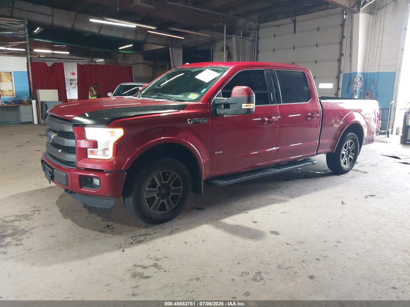 Vin: 1ftfw1eg1ffc97063, lot: 46051062, ford f-150 lariat 20152