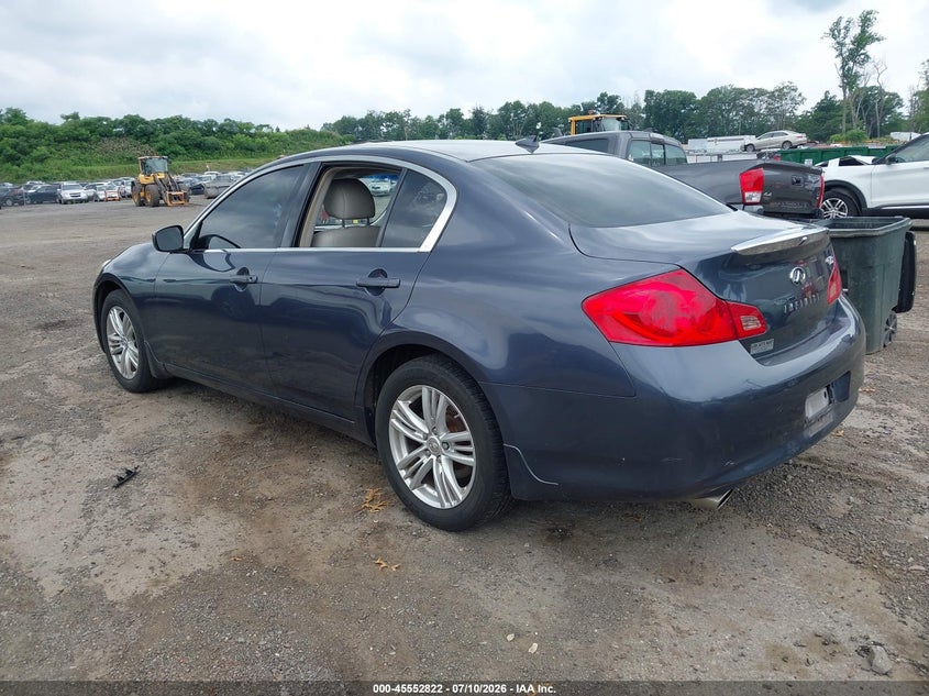 Vin: jn1dv6ar6bm650226, lot: 46051133, infiniti g25x 20113