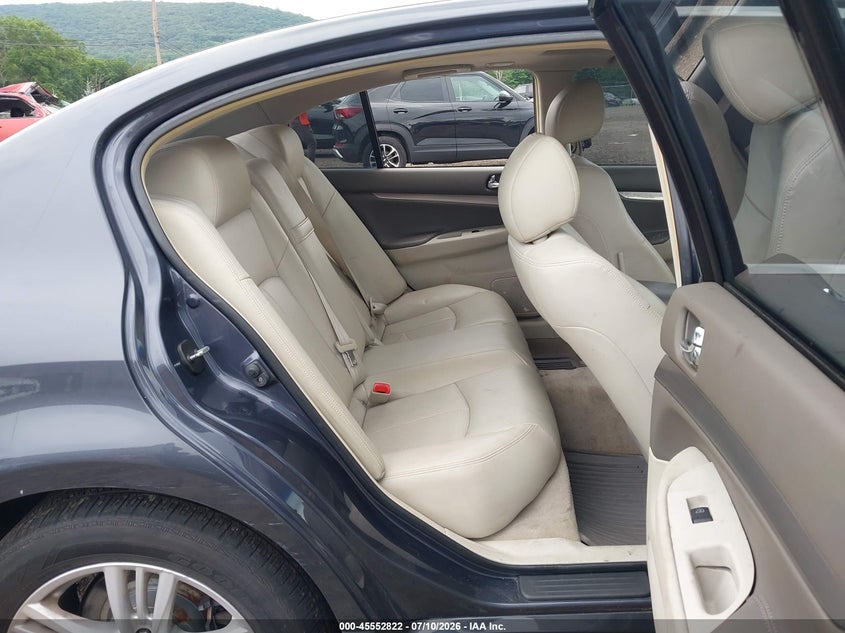2011 Infiniti G25X VIN: JN1DV6AR6BM650226 Lot: 45552822