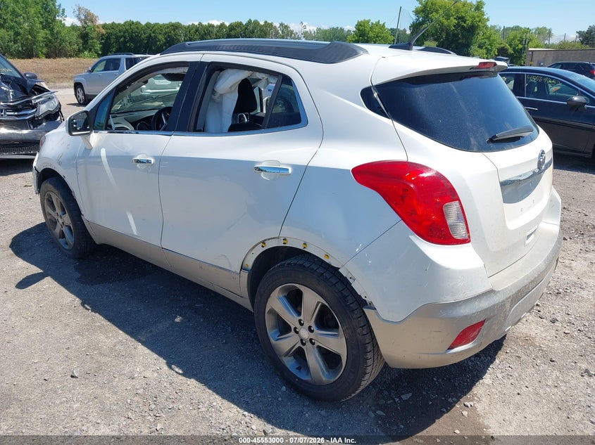 Vin: kl4cjasb1db078516, lot: 46051311, buick encore 20133