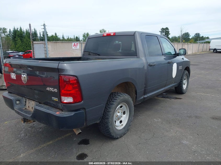 2017 Ram 1500 Tradesman 4X4 5'7 Box VIN: 1C6RR7KG7HS822334 Lot: 45553029