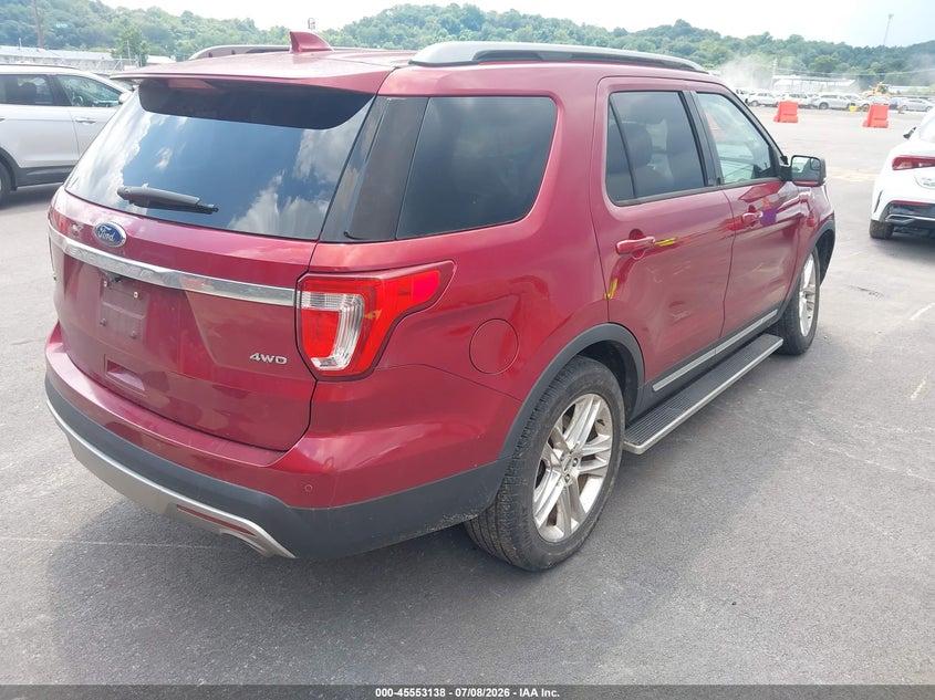 Vin: 1fm5k8d81hga22506, lot: 46051449, ford explorer xlt 20174