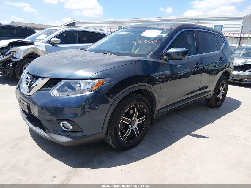 2016 Nissan Rogue, Удар сзади, IAAI, VIN KNMAT2MT0GP641744 — фото 2