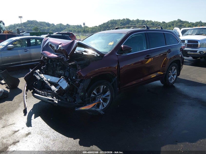 Vin: 5tdbkrfh2gs337099, lot: 46051480, toyota highlander le plus v6 20162