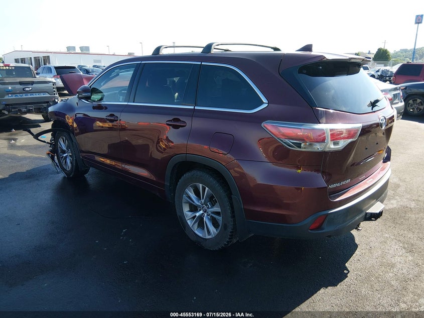 Vin: 5tdbkrfh2gs337099, lot: 46051480, toyota highlander le plus v6 20163