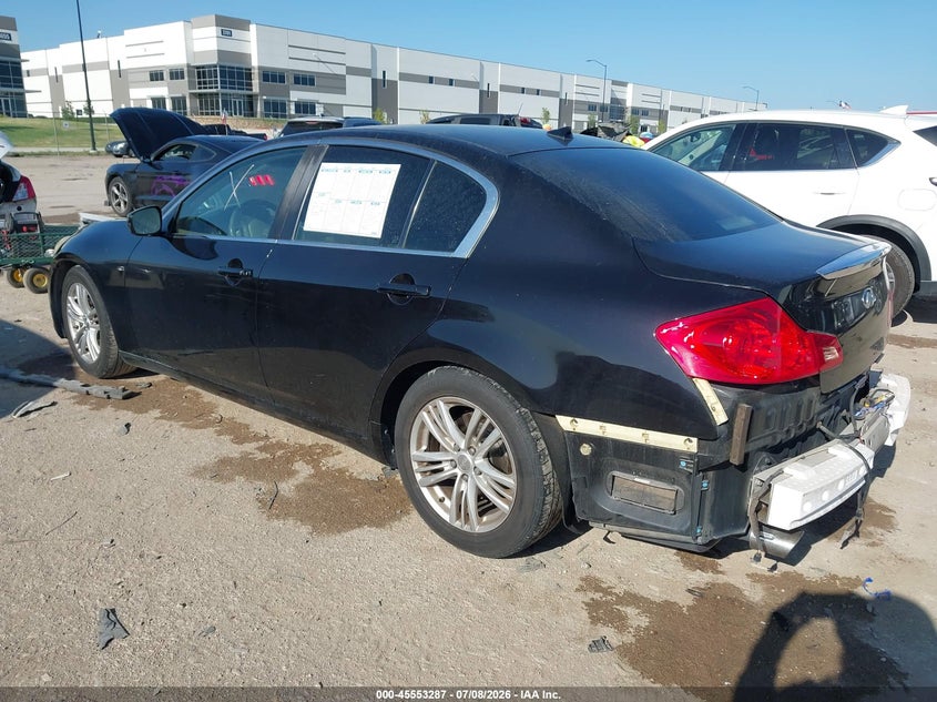 2012 INFINITI G37 auction photo 3