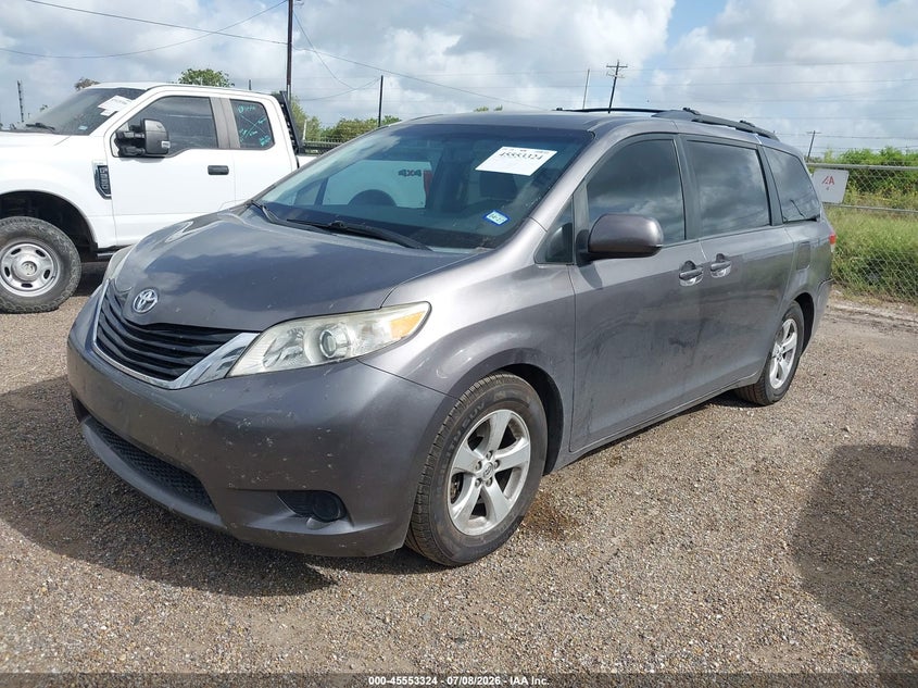 2014 Toyota Sienna, Rear, IAAI, VIN 5TDKK3DC1ES514811 — photo 2
