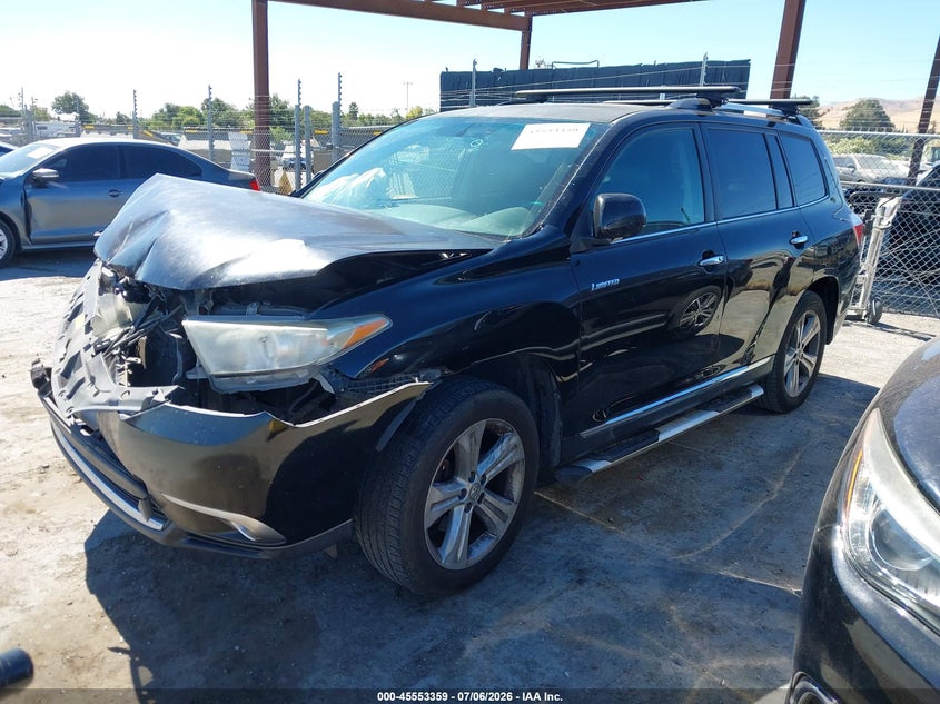 Vin: 5tdyk3eh1bs037829, lot: 46051670, toyota highlander limited v6 20112
