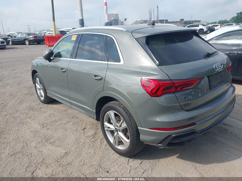 Vin: wa1decf35n1138912, lot: 46051758, audi q3 premium 45 tfsi s line quattro tiptronic 20223