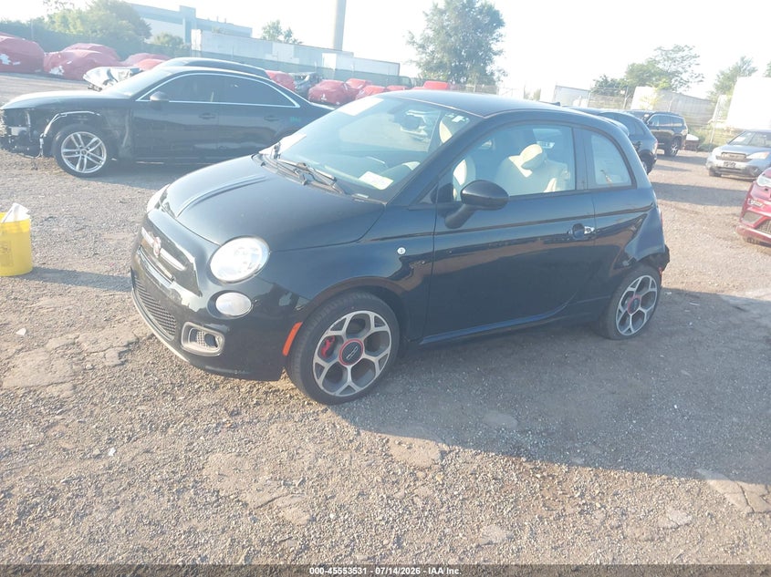 Vin: 3c3cffbr3gt122377, lot: 46051842, fiat 500 sport 20162