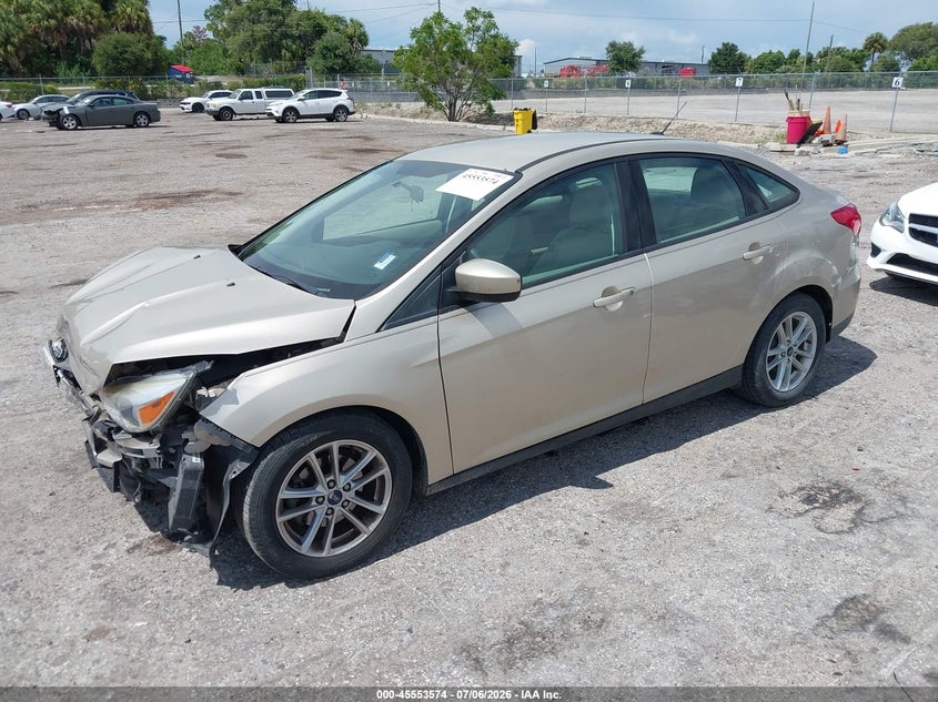 Vin: 1fadp3f29jl308538, lot: 46051885, ford focus se 20182