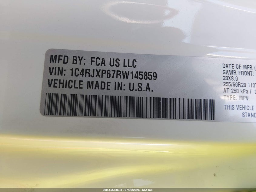 2024 Jeep Wrangler 4Xe Sahara 4Xe VIN: 1C4RJXP67RW145859 Lot: 45553683