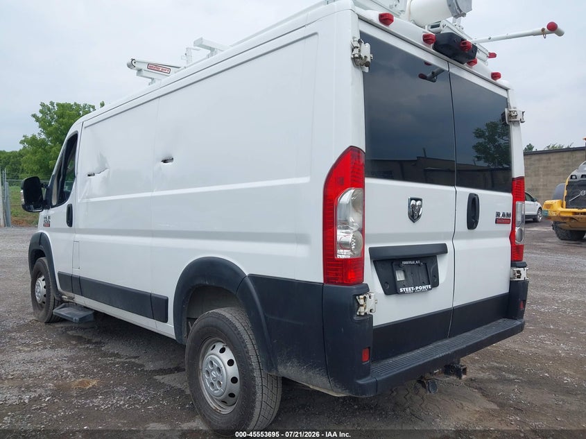Vin: 3c6trvag9ke514121, lot: 46052006, ram promaster 1500 low roof 136 wb 20193