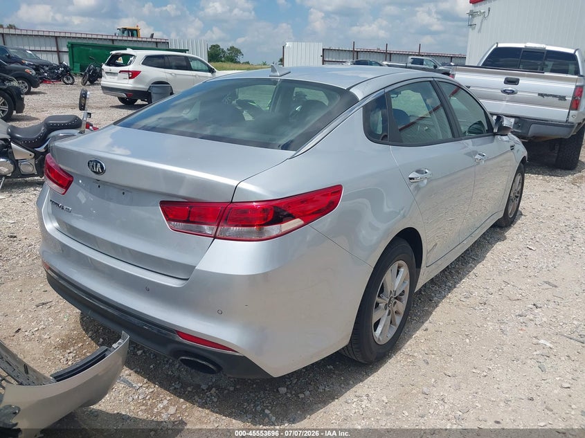 Vin: 5xxgt4l31jg235252, lot: 46052007, kia optima lx 20184