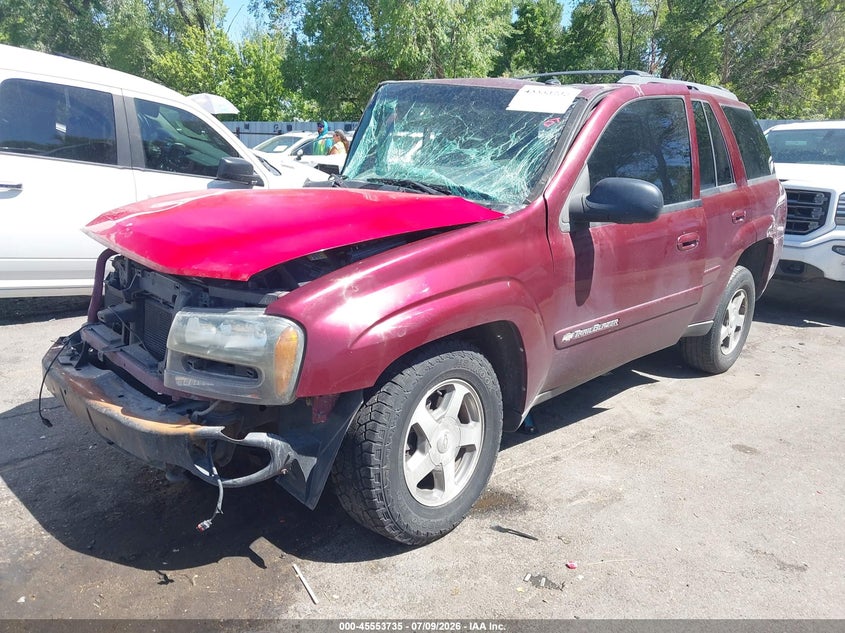 2004 Chevrolet TrailBlazer, Обидва боки, IAAI, VIN 1GNDT13S042378669 — фото 2