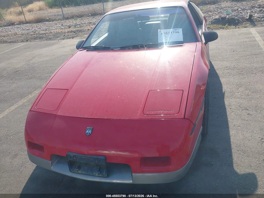 1986 Pontiac Fiero Gt VIN: 1G2PG9796GP267474 Lot: 45553798