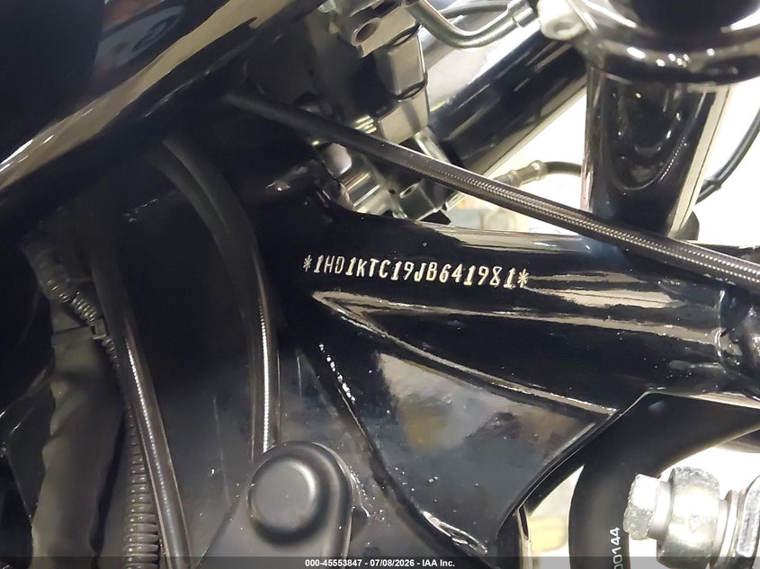 2018 Harley-Davidson Fltrxs Road Glide Special VIN: 1HD1KTC19JB641981 Lot: 45553847