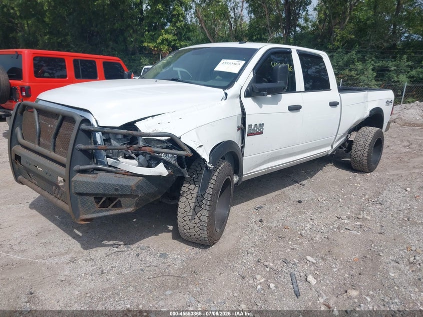 Vin: 3c6ur5hj7hg502228, lot: 46052176, ram 2500 tradesman  4x4 8' box 20172