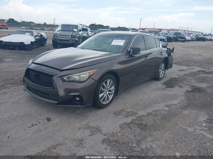 Vin: jn1bv7ap2em673793, lot: 46052216, infiniti q50 premium 20142