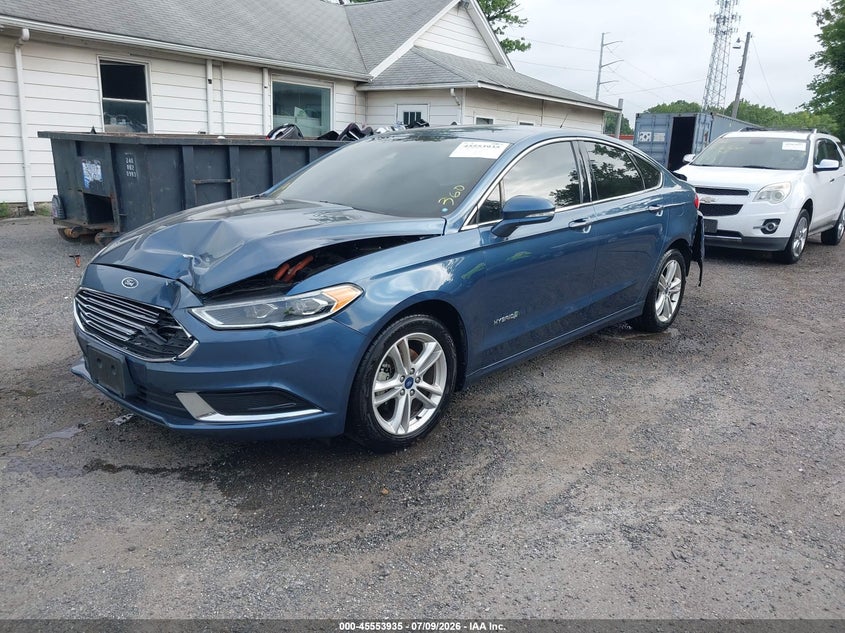 VIN: 3FA6P0LU2JR255695 2018 FORD FUSION HYBRID SE