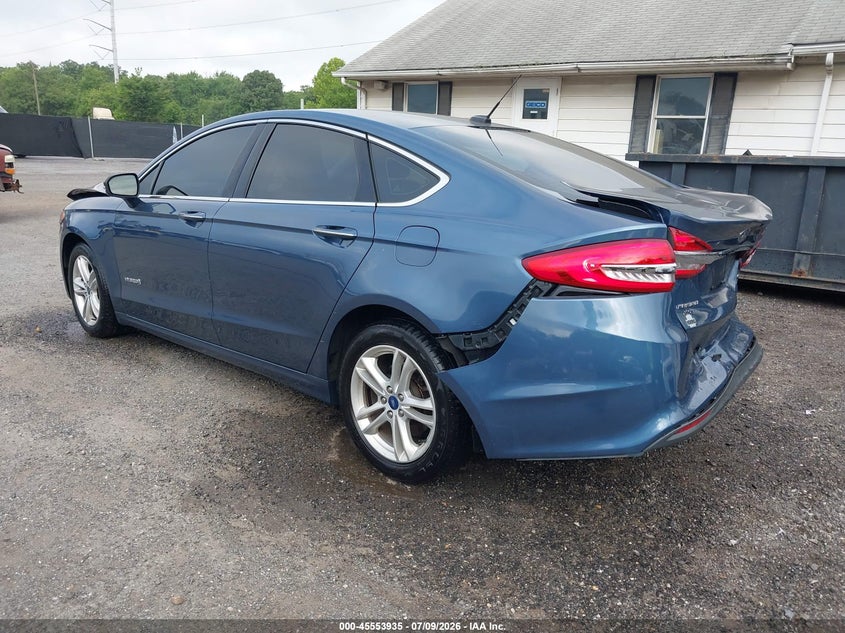 VIN: 3FA6P0LU2JR255695 2018 FORD FUSION HYBRID SE