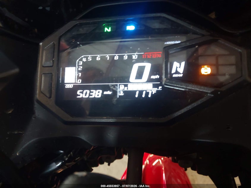 2025 Kawasaki Ex500 VIN: ML5EXGG10SDA71894 Lot: 45553957