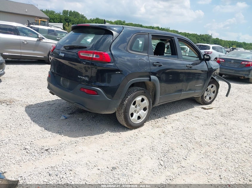Vin: 1c4pjlab4gw136782, lot: 46052452, jeep cherokee sport 20164