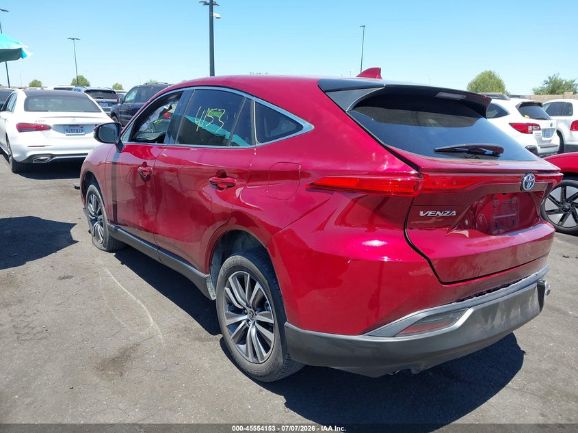Vin: jteaaaah6nj097973, lot: 46052464, toyota venza le 20223