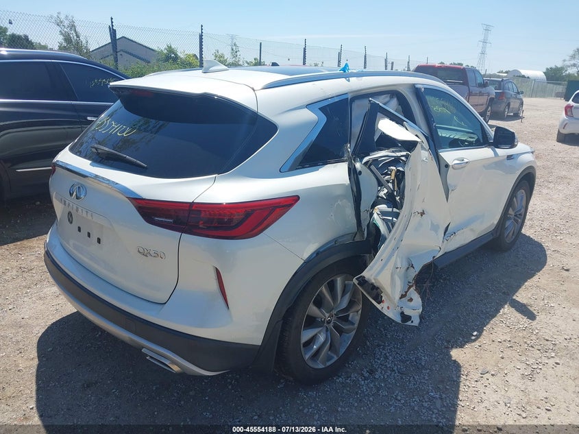Vin: 3pcaj5m30kf132621, lot: 46052500, infiniti qx50 luxe 20194