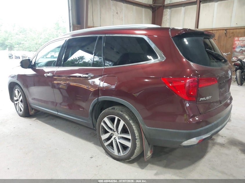 Vin: 5fnyf6h91gb119355, lot: 46052565, honda pilot touring 20163