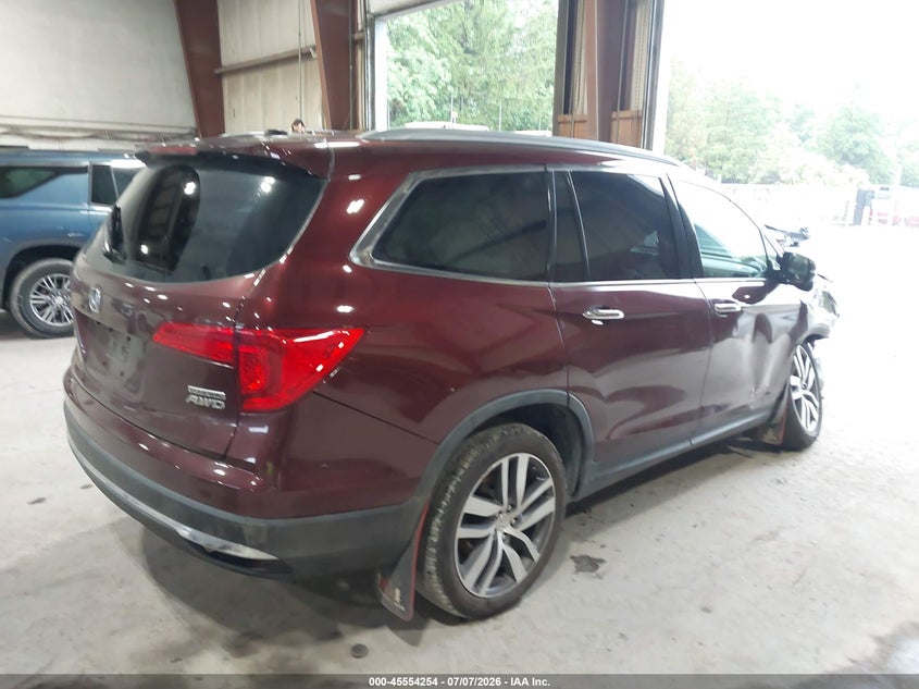 Vin: 5fnyf6h91gb119355, lot: 46052565, honda pilot touring 20164