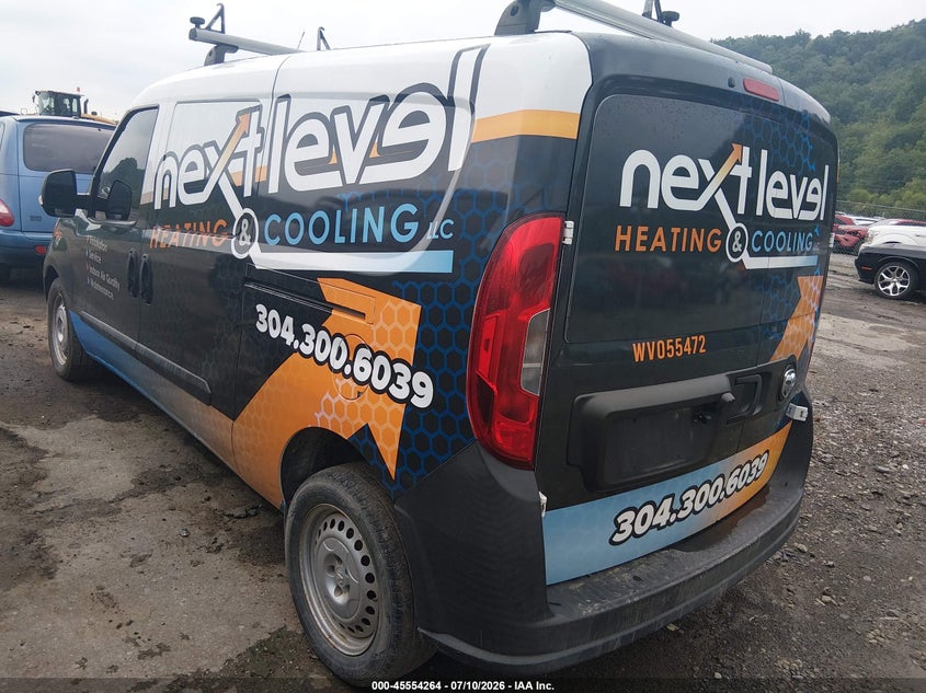 Vin: zfberfat1g6b36853, lot: 46052575, ram promaster city tradesman 20163