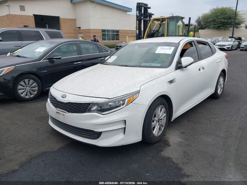 Vin: knagt4l36g5103274, lot: 46052659, kia optima lx 20162