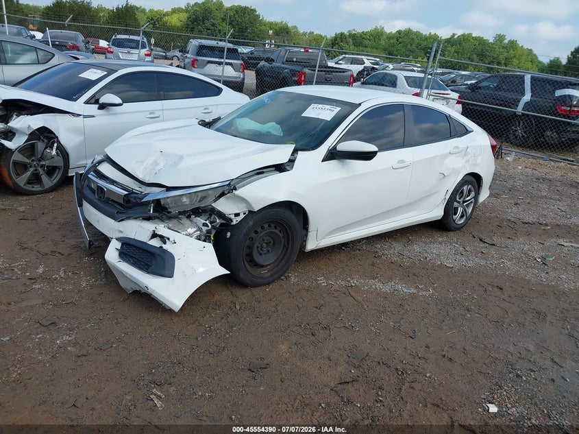2017 Honda Civic, Front & Rear, IAAI, VIN 2HGFC2F56HH540624 — photo 2
