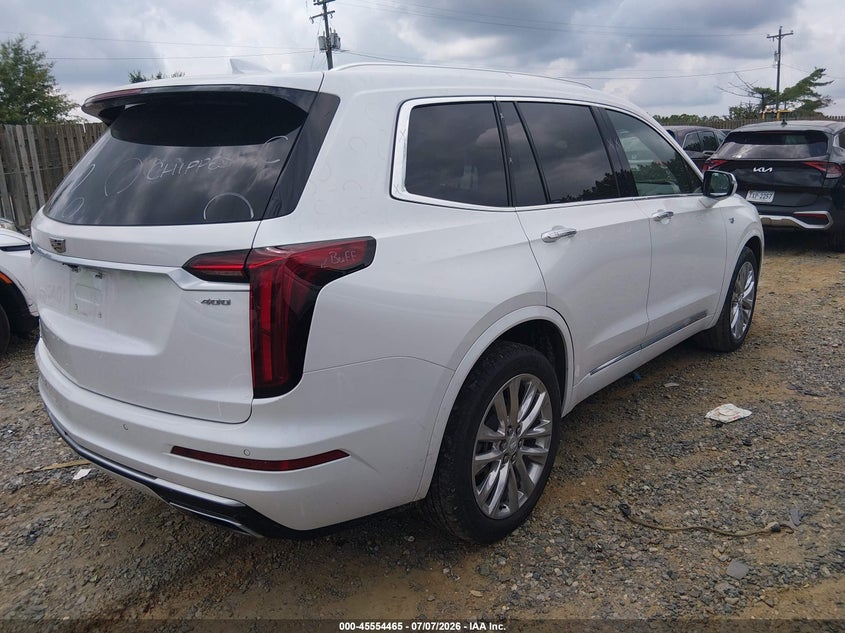Vin: 1gykpdrs9pz153671, lot: 46052776, cadillac xt6 awd premium luxury 20234
