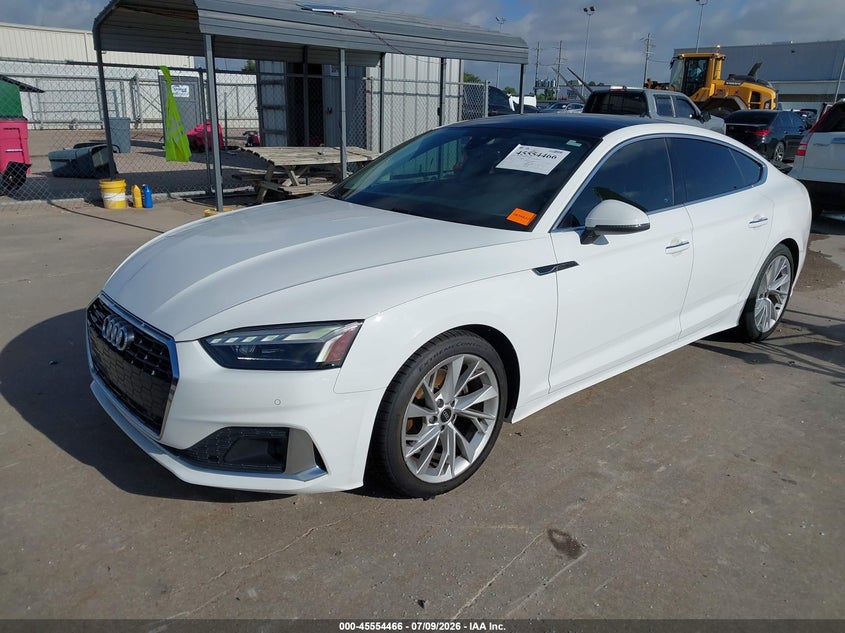 Vin: wauabcf56pa052267, lot: 46052777, audi a5 sportback premium 40 tfsi quattro s tronic 20232