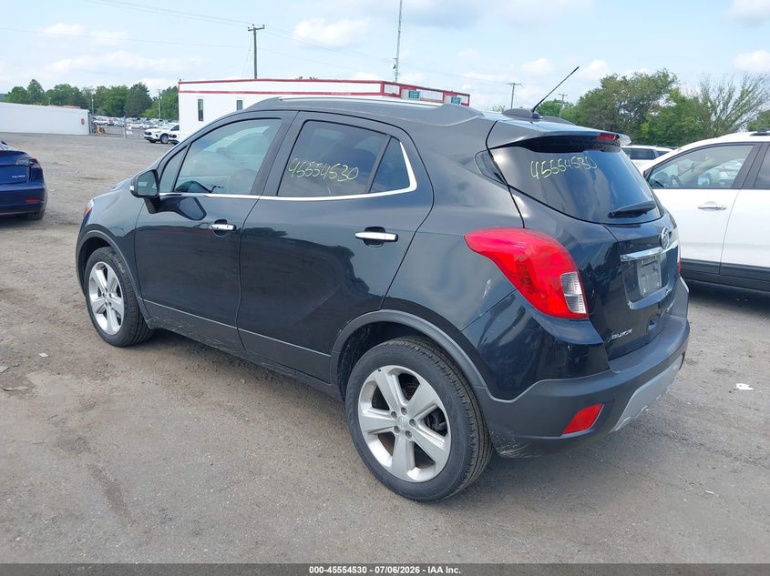 Vin: kl4cjasb4gb709215, lot: 46052841, buick encore 20163