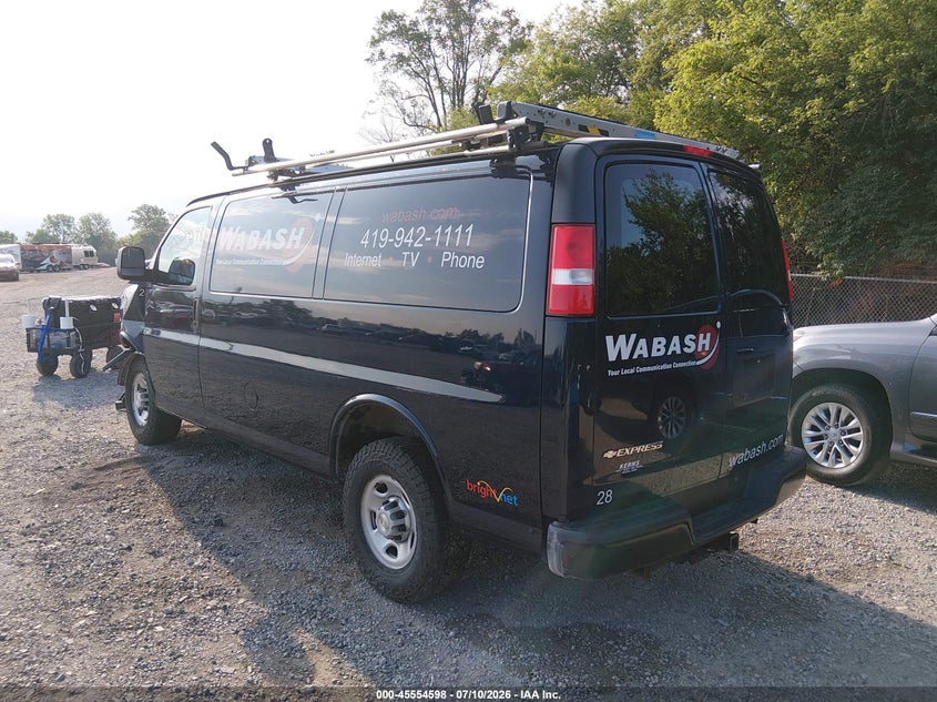 Vin: 1gcwgaf75m1176848, lot: 46052908, chevrolet express cargo rwd 2500 regular wheelbase wt 20213