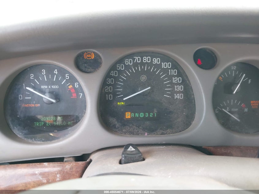 2001 Buick Lesabre Limited VIN: 1G4HR54K01U298511 Lot: 45554671
