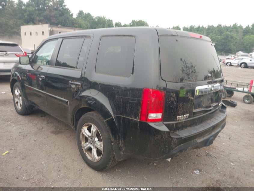 Vin: 5fnyf4h72cb017270, lot: 46053012, honda pilot ex-l 20123