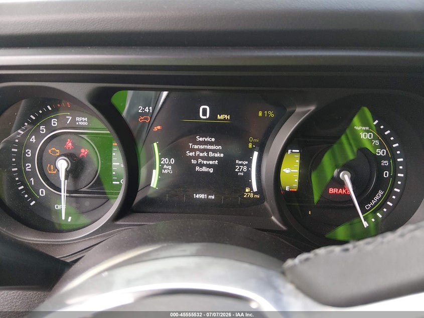 2025 Jeep Wrangler 4Xe Sahara 4Xe VIN: 1C4RJXP64SW583793 Lot: 45555532