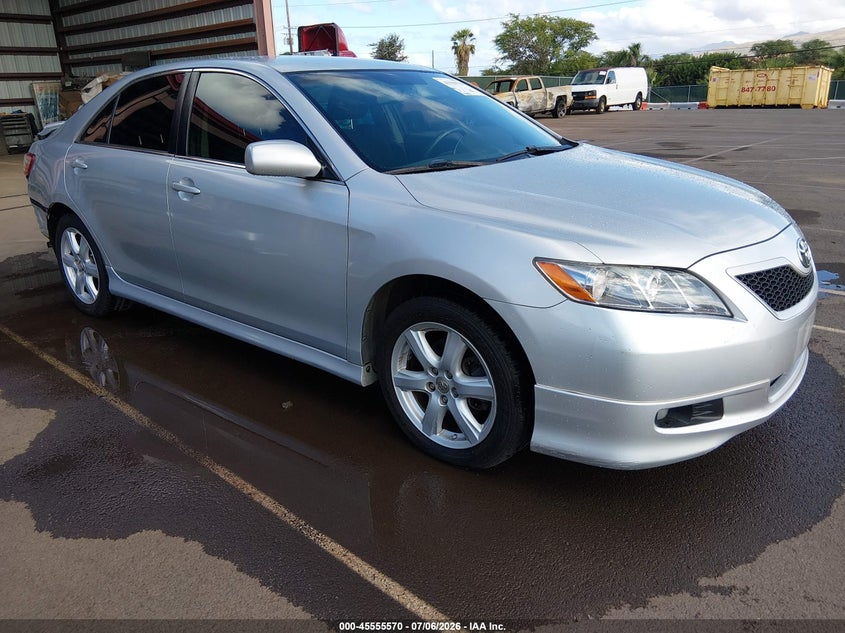 2007 Toyota Camry Se V6, Rear, IAAI, VIN 4T1BK46K37U019109
